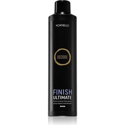 Montibello Decode Finish Ultimate Spray лак за коса с екстра силна фиксация устойчив на влагата във въздуха 400ml