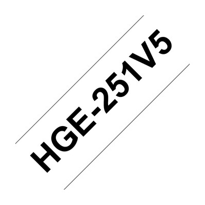 BROTHER HGE-251, bílá / černá, 24 mm HGE251V5