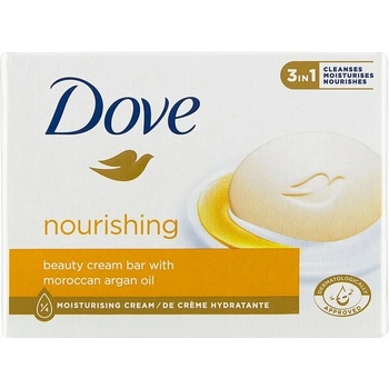 Dove Nourishing Moroccan Argan Oil krémové toaletní mýdlo s arganovým olejem 90 g