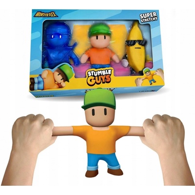STUMBLE GUYS 3-pack Mr Stumble Dynamitron Banana Guy Rozťahovateľné figúrky