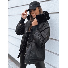 KRÁTKA PARKA S KOŽUŠINOU TURTI TY3307 ČIERNA