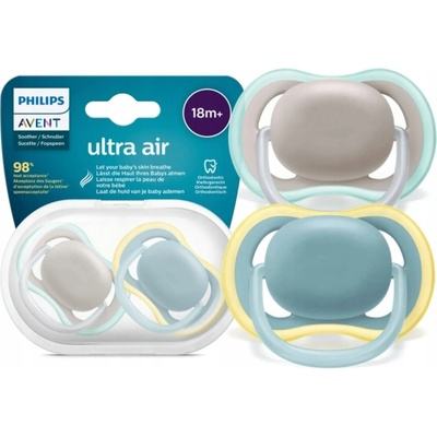 Avent SCF376/23 dudlík Ultra Air 2 ks hvězda/měsíc
