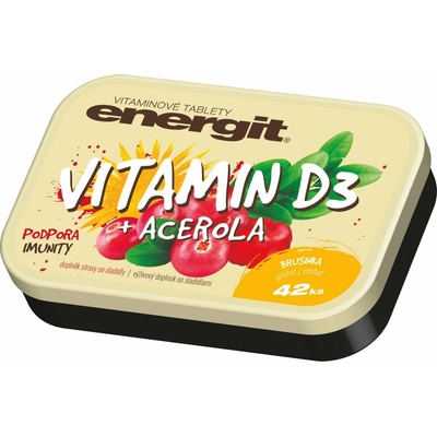 Energit Vitamín D3 + acerola 42 tabliet