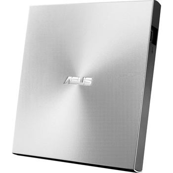 ASUS ZenDrive U9M USB-C external ultra slim DVD burner (incl. USB-C cable, burning software & Nero backup app), for Apple MacBooks and Windows 7/8 / 10/11 PCs/notebooks, USB 2.0, silver - 90-DT00205-UA219KZ