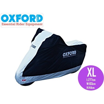 Oxford Aquatex s priestorom na kufor čierna/strieborná XL