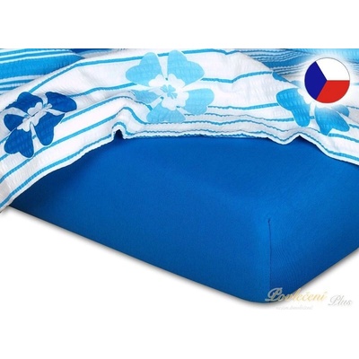 Dadka Jersey prostěradlo modř královská 180x220x20