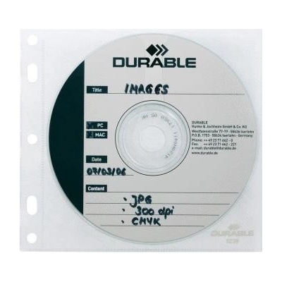DURABLE na CD/DVD s ochrannou látkou – balenie 10 ks