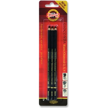 KOH-I-NOOR Extra Charcoal Молив с въглен 3 бр (8811003001BL)