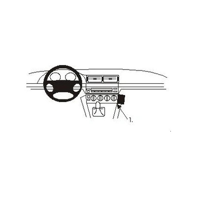 Brodit ProClip montážní konzole pro BMW 520-540/M5 E39 96-03, na střed vpravo 852806