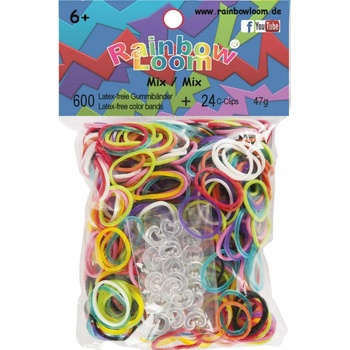 RAINBOW LOOM Original gumičky 600 kusov mix farieb
