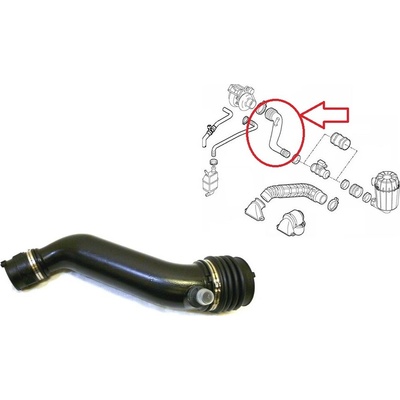 Hadica plniaceho vzduchu Fiat Ducato 2002-2006 2,3 od filtra do turba 1365697080
