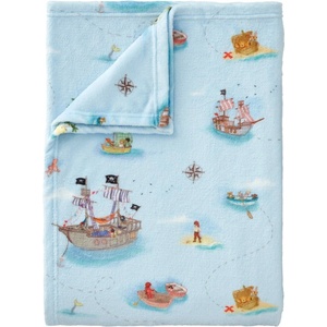Belle & Boo Синьо бебешко одеяло от микроплюш 150x200 cm Pirates - Belle & Boo (BD/60581/R/150200/BL)