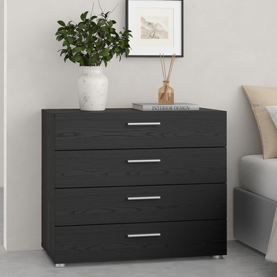 Скрин Pepe с 4 чекмеджета Черен дървесен