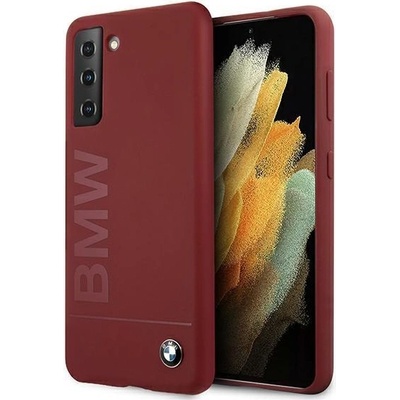 BMW Калъф за телефон Bmw BMHCS21MSLBLRE Silicone Signature Logo за Samsung Galaxy S21 Plus, червен (3700740497425)