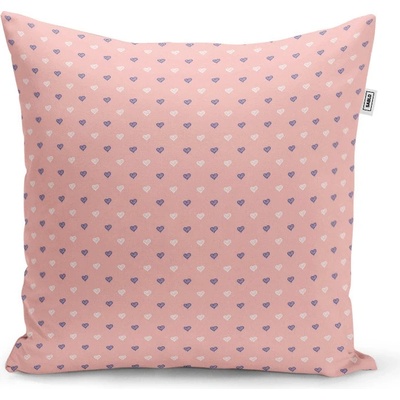 Sablio Vankúš Srdiečka na ružovej - 50x50