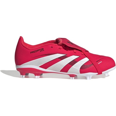 Adidas Детски футболни бутонки Adidas Predator League Fold-Over Tongue Childrens Firm Ground Football Boots - Red/White