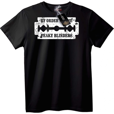 NOONEBRAND Тениска Peaky Blinders Бръснарско Остриe - 2XL, White