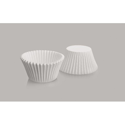 Ibili Cukrárenský košíček kruhový biely set 8x4,5cm 50 ks