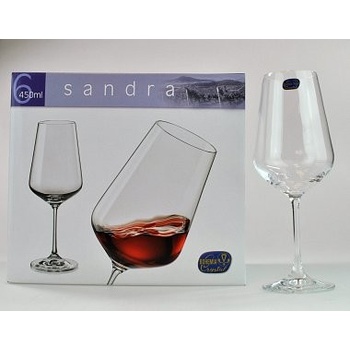 Crystalex sklenice na víno Sandra 6 ks 450 ml