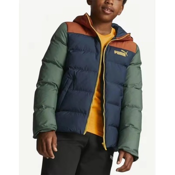 PUMA Colorblock Hooded Jacket Blue/Green