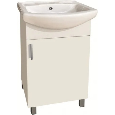 Inter Ceramic Долен шкаф за баня ICP 4535 NEW, Inter Ceramic, PVC, бял, с умивалник, 45x35x85см (4535 NEW)