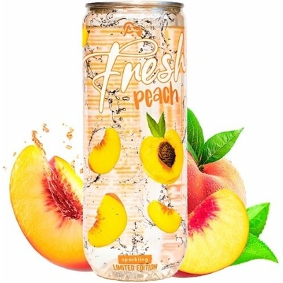 FRESH Peach sýtený nealkoholický nápoj s broskyňovou príchuťou 330 ml