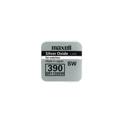 Maxell Бутонна батерия сребърна maxell sr 1130 sw /ag10/ 389/390/ 1.55v (ml-bs-sr-1130-sw)