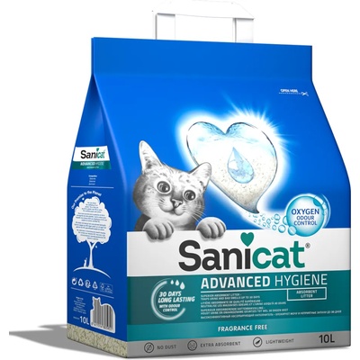 Sanicat 10л Advanced Hygiene Sanicat, постелка за котешка тоалетна