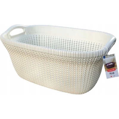 Curver KNIT 3677 40L, bílý, 60x27x39 cm – Zboží Mobilmania
