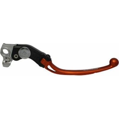 ACCOSSATO Adjustable folding lever ACCOSSATO LV011 in aluminium for original brake master cylinders oranžová