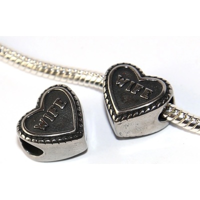 Fashion Jewerly Korálek nerezový Žena Láska Rodina Přítelství Manželé Wife 3039