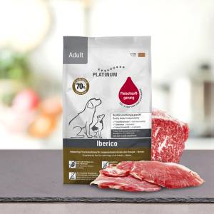 PLATINUM Adult Iberico + Greens - Премиум храна за кучета със 70% прясно иберийско свинско месо 1.5kg/5kg - petvitaminhouse - 34,89 лв