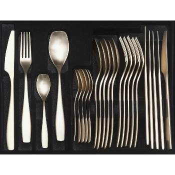 Image 1 of Herdmar Прибори за хранене lizz- 24 части - шампанско мат (-213-3024-0517-200-0045)