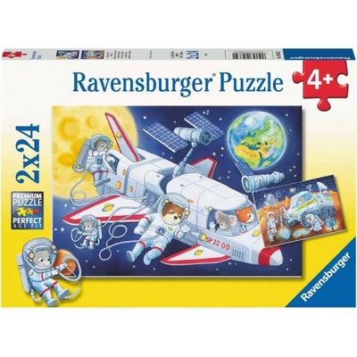 Ravensburger 056651 Cesta vesmírem 2 x 24 dílků