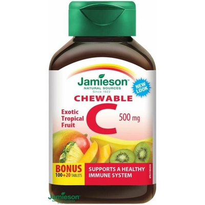 Jamieson Vitamin C 500 mg tropické ovoce cucací 120 tablet