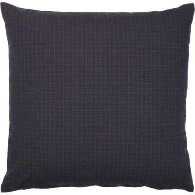 Broste bavlna Bodil Black/Blue 50 x 50 cm