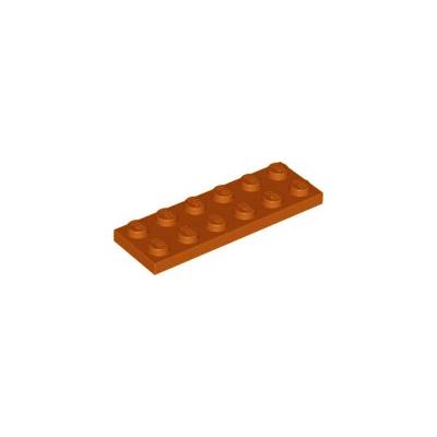 3795 Dark Orange Plate 2 x 6