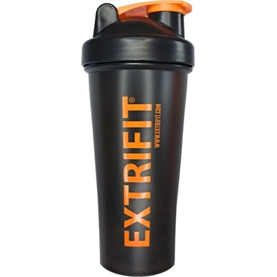 Extrifit Extrifit Šejkr 600ml černý oranžové logo