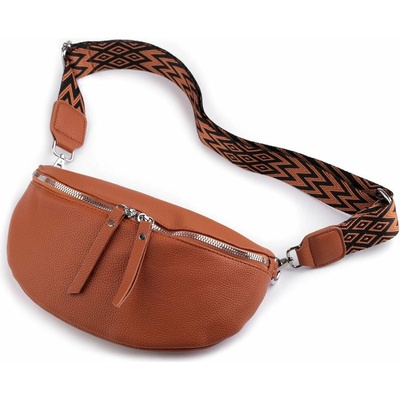 Kabelka crossbody 27x18 cm 3 hnědá koňak