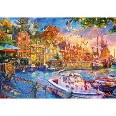 Gibsons - Puzzle Harbour Reflections - 500 piese