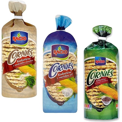 Racio Cornies kukuričné chlebíčky s ľanovým semienkom 115 g