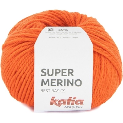 Katia Super Merino 46 Deep Orange Плетива прежда (SM 46)