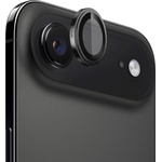 Blueo Протектор - Камера за iPhone 17 Air - Син - Сапфирено кристално оригинално стъклено стъкло - Черен