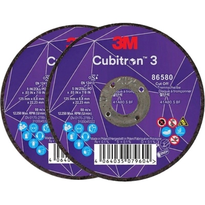 3M Cubitron 3 Řezný kotouč 125 x 0,8 mm 86580 7100304127 2 ks