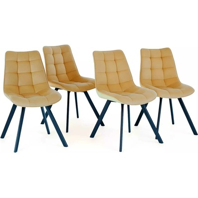 LuxuryForm Design Orlen Velur béžová 4 ks