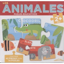 LOS ANIMALES 2+ AÑOS- APRENDO EN CASA - PUZLES EDUCATIVOS 42 PIEZAS PARA 14 P