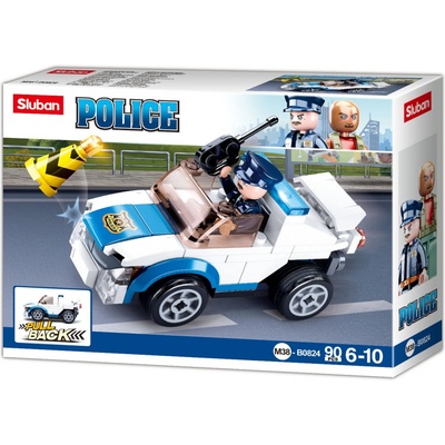 Sluban B0824 Naťahovacie auto policajné hliadky