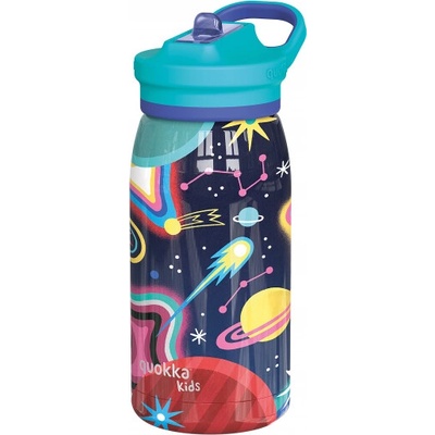 Quokka Nerezová termofľaša s náustkom Pop Kids Space 445 ml