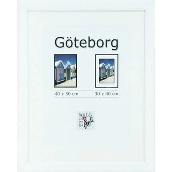 Fotorámeček Göteborg, dřevěný, bílý 40x50 cm