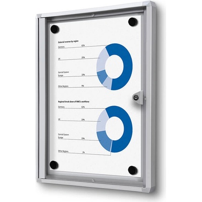 Jansen Display Interiérová informační vitrína Economy 1 x A4 – Zboží Živě